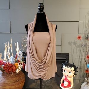NWOT Sleeveless Cowl Top